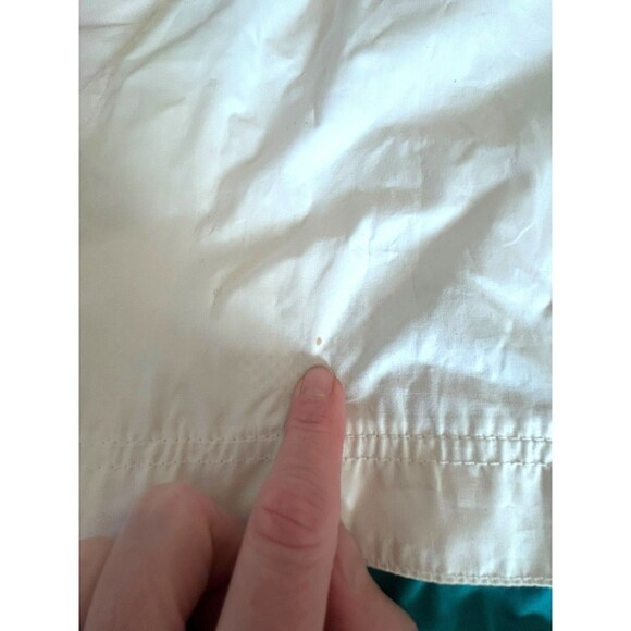 Vtg Members Only Mariner Jacket Full Zip Up Mens XL Teal & White 90s - Picture 6 of 14